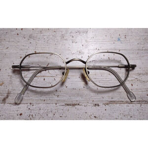 Vintage Deco 4 Bronze Women's Eyeglass Frames Metal Glasses 45/19 Made in Italy